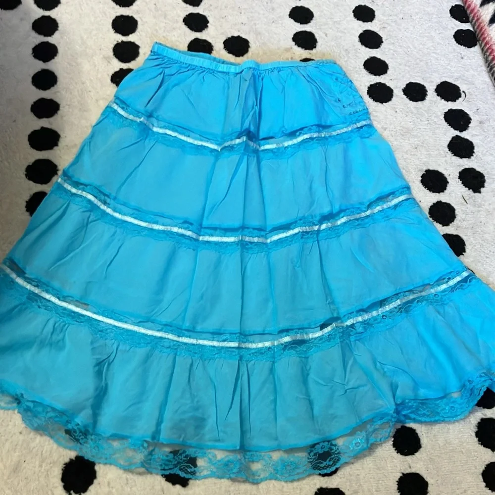 Blue strapless tube dress - Picture 2 of 3